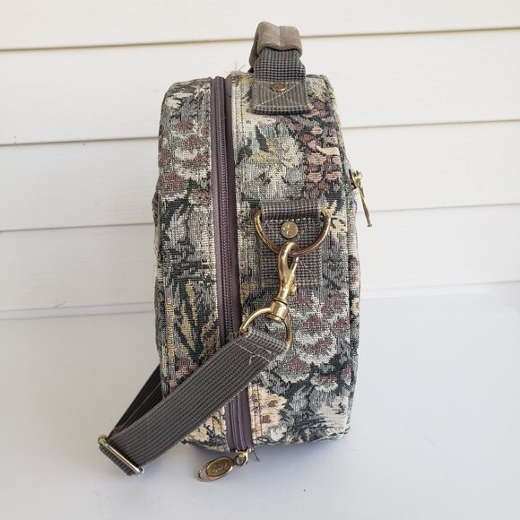 Vintage 90s / Y2K Ricardo Beverly Hills tapestry rounded luggage bag - Picture 7 of 14